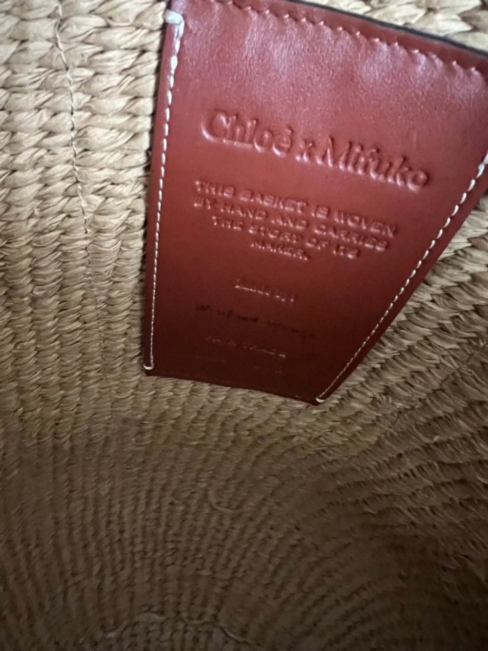 Chloe Woody Large Mifuko Basket Bag in Fair Trade Paper - Picture 9 of 11